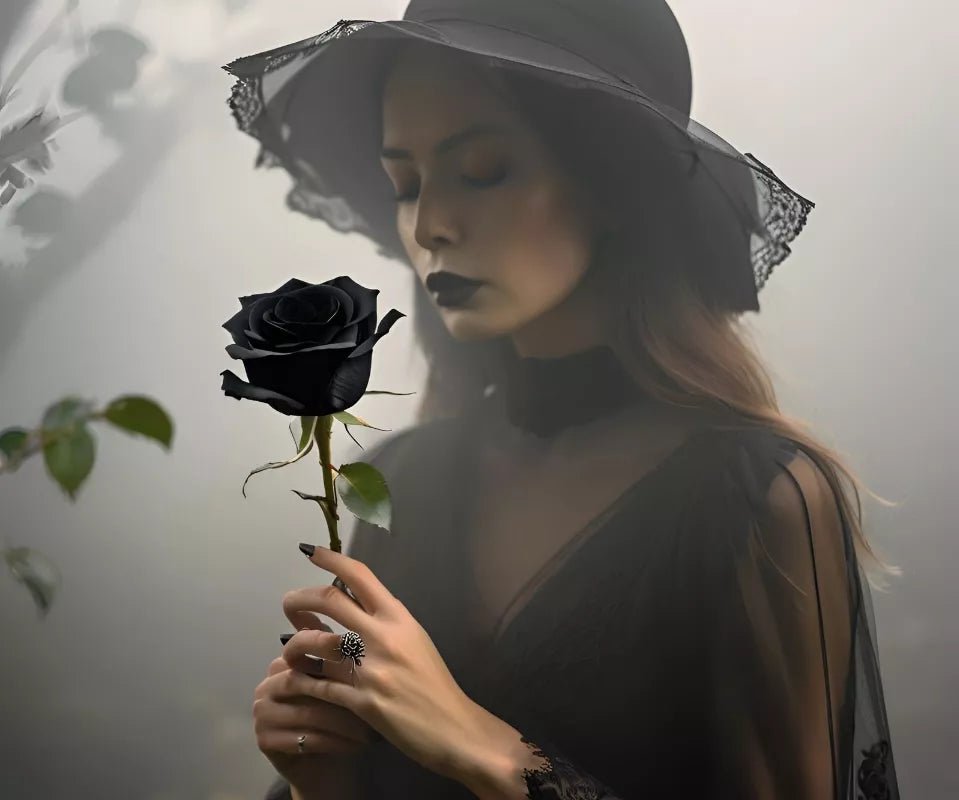 Ontdek de Betovering van Black Rose: Verfijning en Durf - LouBelle | Handgemaakte geurkaarsen