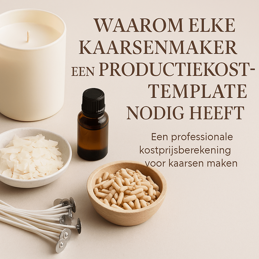 Waarom elke kaarsenmaker een productiekost‑template nodig heeft - LouBelle | Handgemaakte geurkaarsen